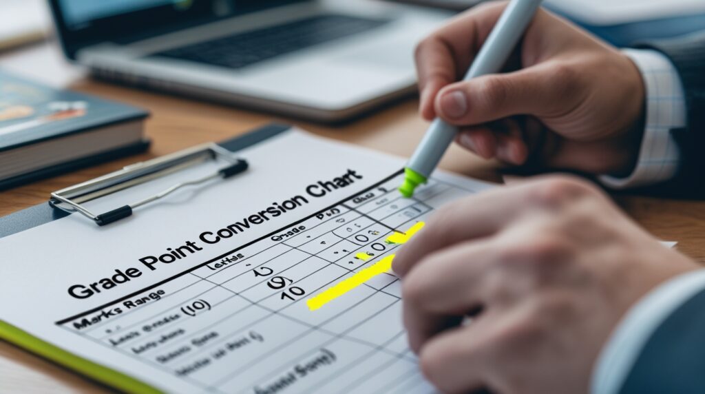 How SGPA is calculated from marks in 2025